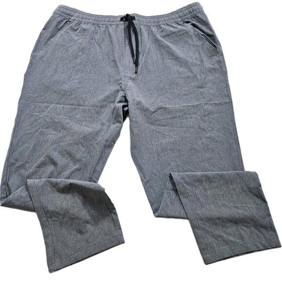 Silver Jeans Ashton Joggers Mens XL Gray Drawstrings Pockets Logo Stretch Active - Picture 8 of 14